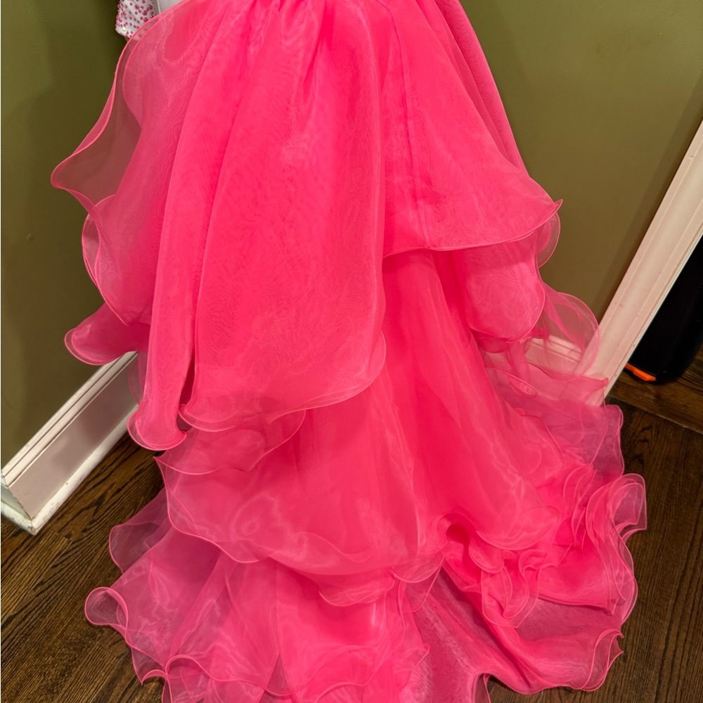 Elegant Pink Layered Dress